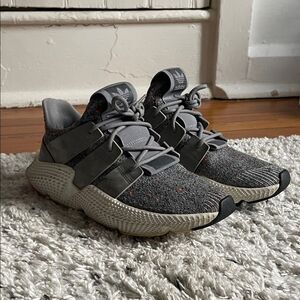 Adidas Men's Prophere Grey Sneakers - Size 8.5